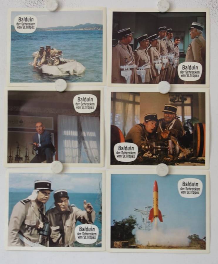 Balduin der Schrecken von St. Tropez originale deutsche Aushangfotos